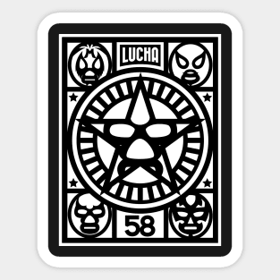 LUCHA MONO Sticker